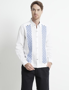 Guayabera Manga Larga Ábito Para Hombre