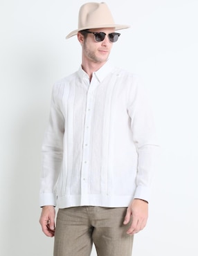 Guayabera Manga Larga Ábito Para Hombre