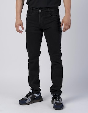 Jeans Slim Moderno MJAD019 Lavado Obscuro Para Hombre