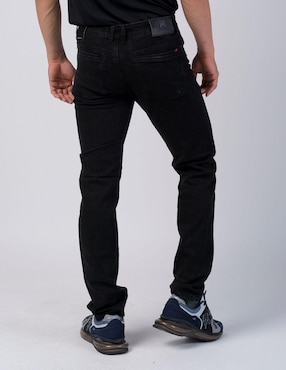 Jeans slim Moderno MJAD019 lavado obscuro para hombre
