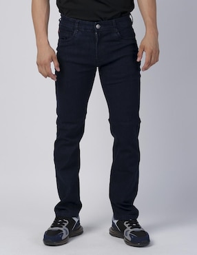 Jeans Slim Moderno MJAD019 Lavado Obscuro Para Hombre