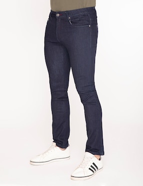 Jeans Skinny Oscar De La Renta Lavado Obscuro Para Hombre