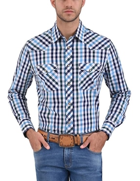 Camisa Casual Yale De Algodón Manga Larga Para Hombre