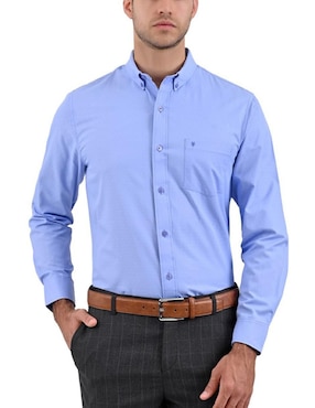 Camisa Casual Yale Manga Larga Para Hombre