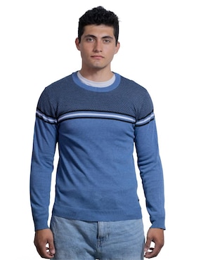 Sueter Lee Cuello Redondo Para Hombre