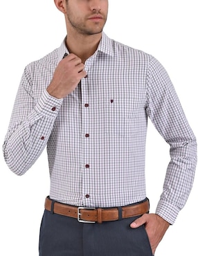 Camisa Casual Yale Manga Larga Para Hombre