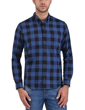 Camisa Casual Yale De Algodón Manga Larga Para Hombre