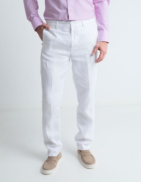 Pantalón Slim Ábito De Lino Para Hombre