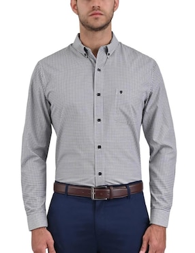 Camisa Casual Yale Manga Larga Para Hombre