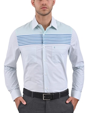 Camisa Casual Yale Manga Larga Para Hombre