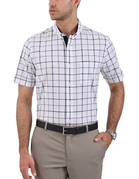 Camisa Casual Yale De Algodón Manga Corta Para Hombre