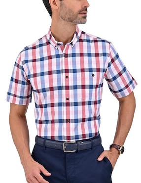 Camisa Casual Yale Manga Corta Para Hombre