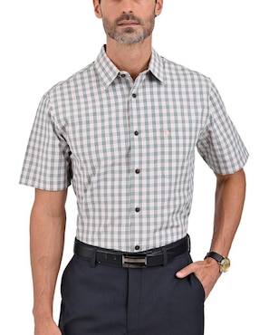 Camisa Casual Yale Manga Corta Para Hombre