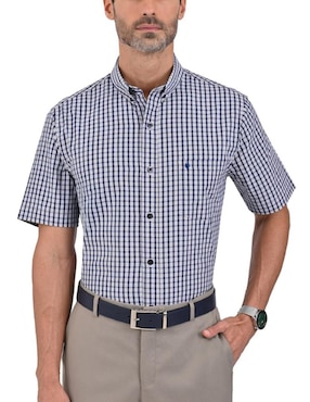 Camisa Casual Yale Manga Corta Para Hombre