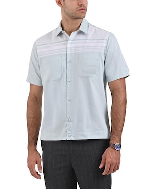 Camisa Casual Yale Manga Corta Para Hombre