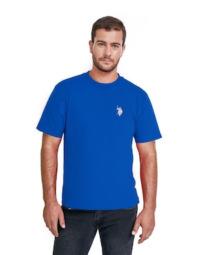 Playera U.S. Polo Assn. Uspa Cuello Redondo Para Hombre