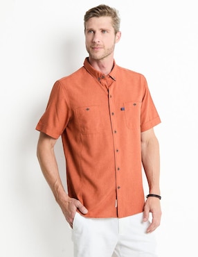 Camisa Casual Costavana Manga Corta Para Hombre