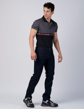 Jeans slim Moderno lavado obscuro para hombre