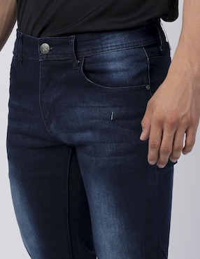 Jeans slim Moderno lavado obscuro para hombre