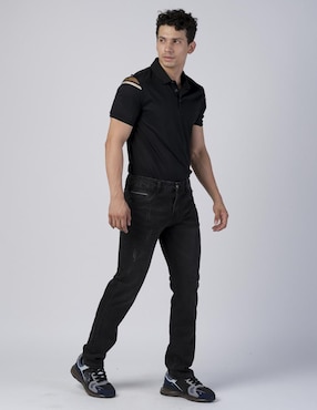 Jeans slim Moderno lavado obscuro para hombre