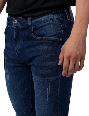 Jeans slim Moderno lavado obscuro para hombre