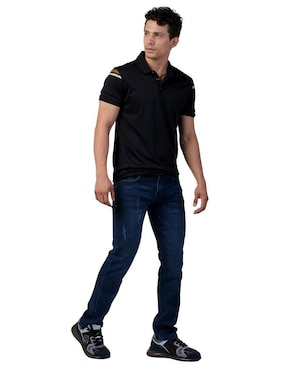 Jeans slim Moderno lavado obscuro para hombre