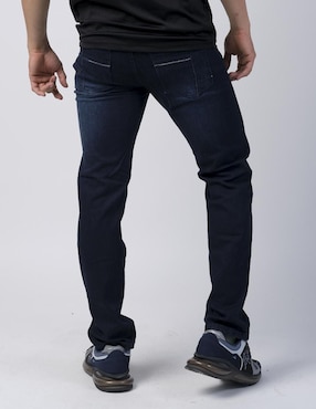 Jeans slim Moderno lavado obscuro para hombre