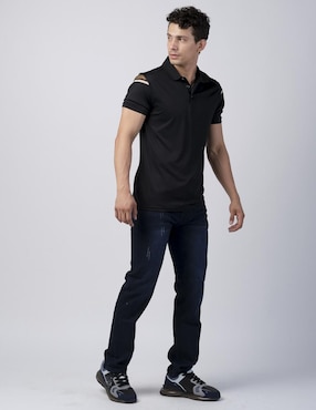 Jeans slim Moderno lavado obscuro para hombre