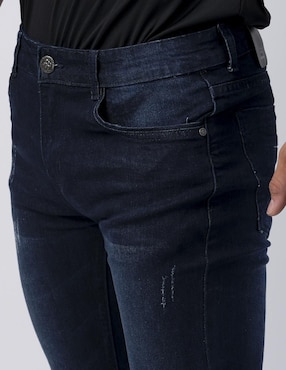 Jeans slim Moderno lavado obscuro para hombre