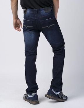 Jeans slim Moderno lavado obscuro para hombre