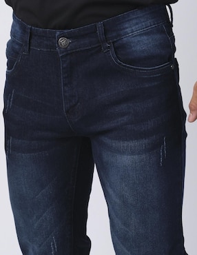 Jeans slim Moderno lavado obscuro para hombre