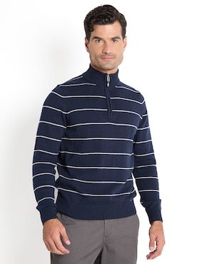 Suéter Izod Cuello Con Cierre Para Hombre