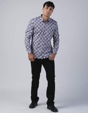 Camisa casual Benziny manga larga para hombre