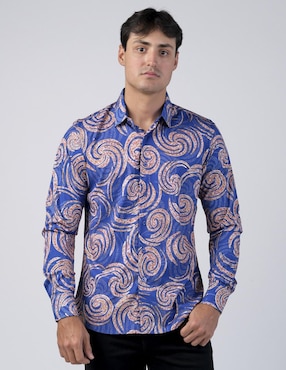 Camisa casual Benziny manga larga para hombre