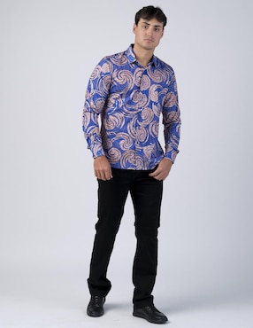 Camisa casual Benziny manga larga para hombre