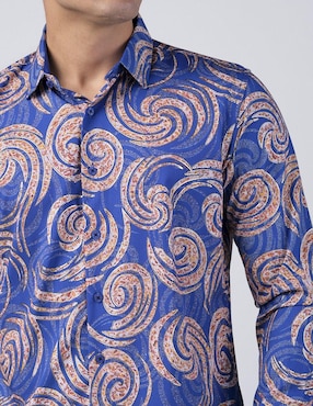 Camisa casual Benziny manga larga para hombre
