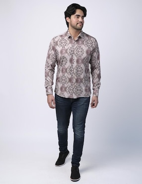 Camisa casual Benziny manga larga para hombre