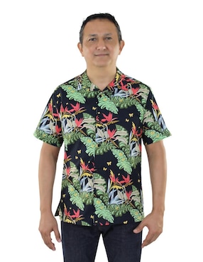 Camisa Playa Innermotion De Algodón Manga Corta Para Hombre