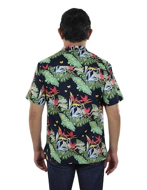 Camisa playa Innermotion de algodón manga corta para hombre