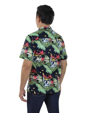 Camisa playa Innermotion de algodón manga corta para hombre