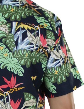 Camisa playa Innermotion de algodón manga corta para hombre