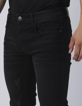 Jeans slim Moderno lavado obscuro para hombre