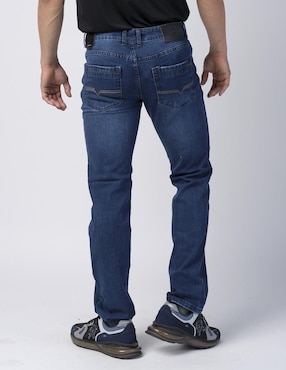 Jeans slim Moderno lavado obscuro para hombre