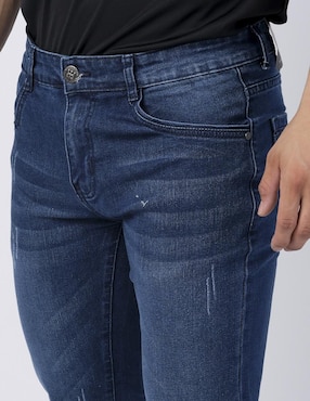 Jeans slim Moderno lavado obscuro para hombre