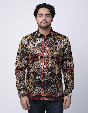 Camisa casual Benziny manga larga para hombre