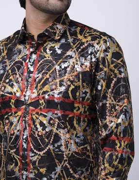 Camisa casual Benziny manga larga para hombre