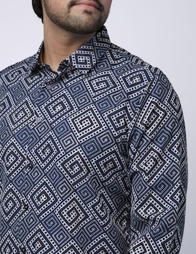 Camisa casual Benziny manga larga para hombre