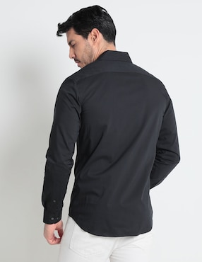 Camisa casual Old Navy de algodón manga larga para hombre