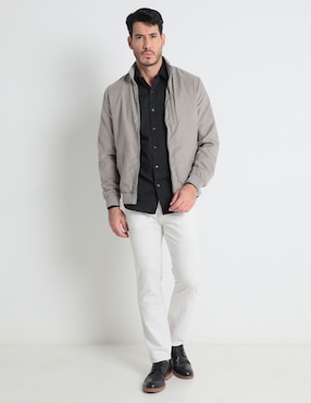 Camisa casual Old Navy de algodón manga larga para hombre