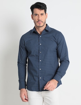 Camisa Casual Old Navy De Algodón Manga Larga Para Hombre